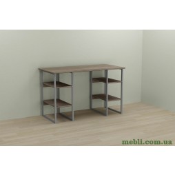 Комп'ютерний стіл Ferrum-decor Карен 75x140x60 сірий ДСП Дуб Сонома Труфель 16мм