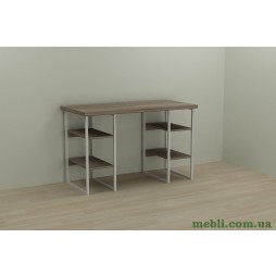 Комп'ютерний стіл Ferrum-decor Карен 75x140x70 білий ДСП Дуб Сонома Труфель 32мм