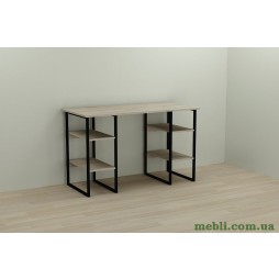 Комп'ютерний стіл Ferrum-decor Карен 75x140x70 чорний ДСП Дуб Сонома 16мм