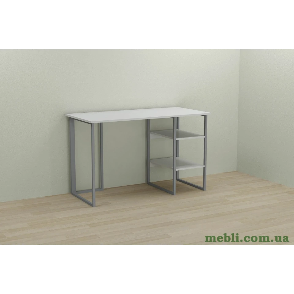 Комп'ютерний стіл Ferrum-decor Кевін 75x100x60 сірий ДСП Білий 16мм