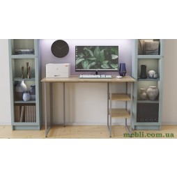 Комп'ютерний стіл Ferrum-decor Кевін 75x100x60 сірий ДСП Дуб Сонома 16мм