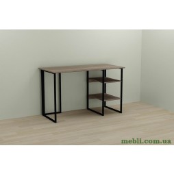 Комп'ютерний стіл Ferrum-decor Кевін 75x100x60 чорний ДСП Дуб Сонома Труфель 16мм