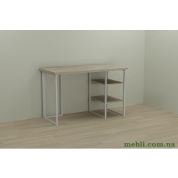 Комп'ютерний стіл Ferrum-decor Кевін 75x100x70 білий ДСП Дуб Сонома 32мм