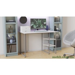 Комп'ютерний стіл Ferrum-decor Кевін 75x120x60 сірий ДСП Білий 16мм