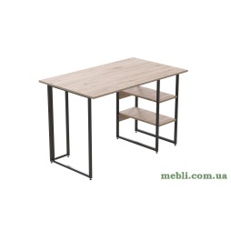 Комп'ютерний стіл Ferrum-decor Кевін 75x120x60 чорний ДСП Дуб Артизан 32мм