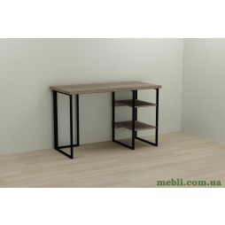 Комп'ютерний стіл Ferrum-decor Кевін 75x120x60 чорний ДСП Дуб Сонома Трюфель 32мм