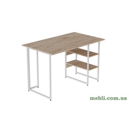 Комп'ютерний стіл Ferrum-decor Кевін 75x120x70 білий ДСП Дуб Артізан 32мм