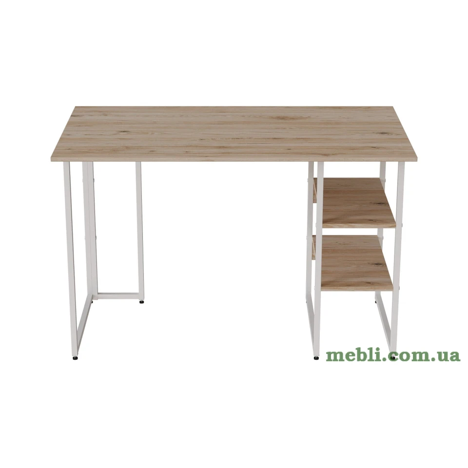 Комп'ютерний стіл Ferrum-decor Кевін 75x120x70 білий ДСП Дуб Артізан 32мм