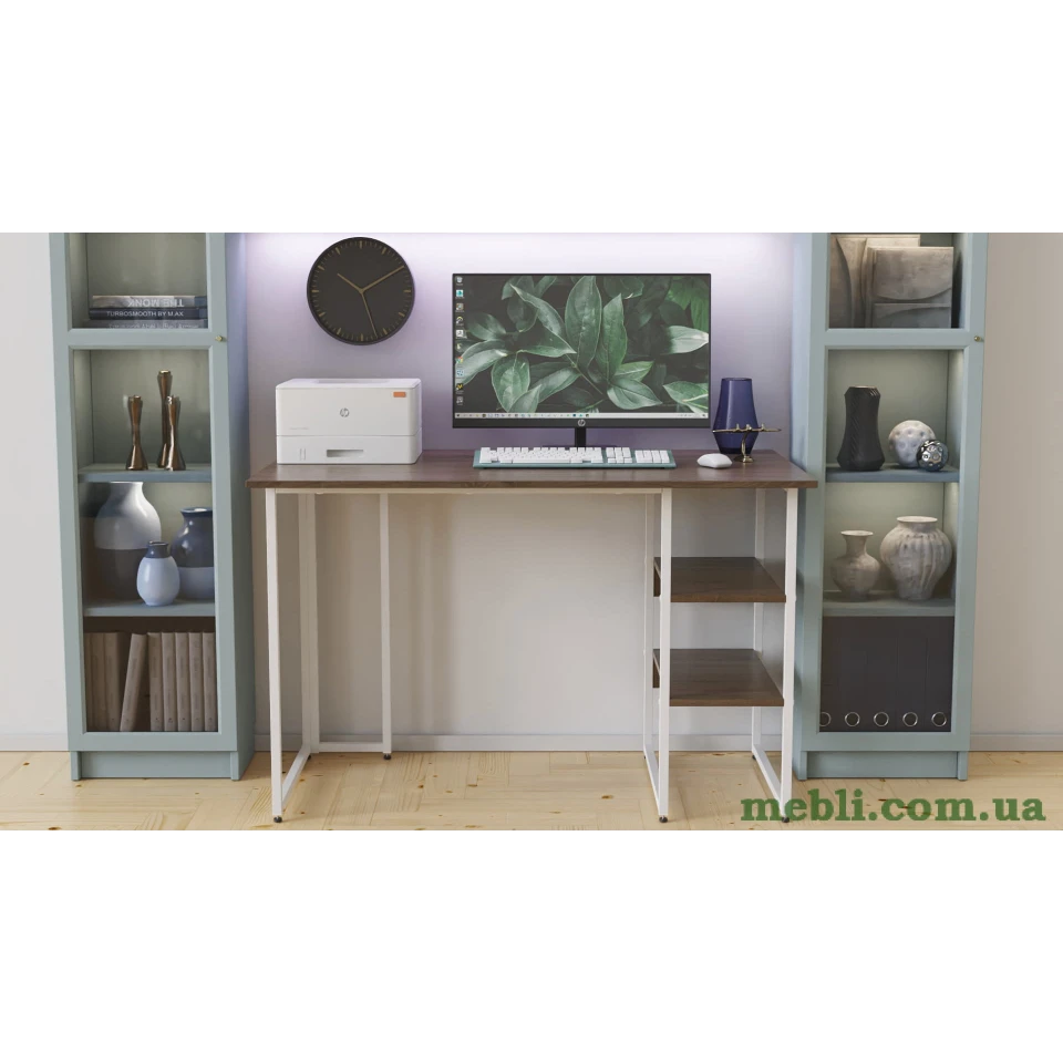 Комп'ютерний стіл Ferrum-decor Кевін 75x120x70 білий ДСП Дуб Сонома Труфель 16мм