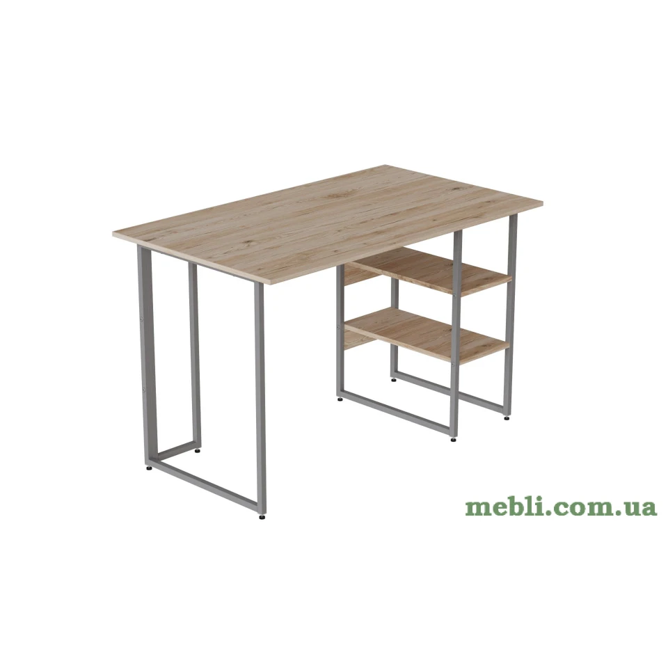 Комп'ютерний стіл Ferrum-decor Кевін 75x120x70 сірий ДСП Дуб Артізан 16мм