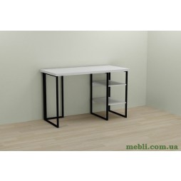 Комп'ютерний стіл Ferrum-decor Кевін 75x120x70 чорний ДСП Білий 32мм