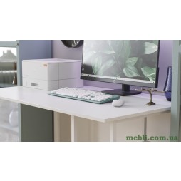 Комп'ютерний стіл Ferrum-decor Кевін 75x140x60 білий ДСП Білий 16мм