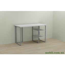 Комп'ютерний стіл Ferrum-decor Кевін 75x140x60 сірий ДСП Білий 32мм