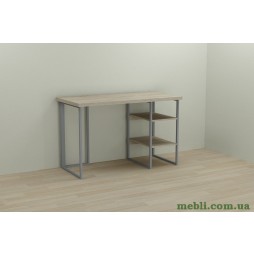 Комп'ютерний стіл Ferrum-decor Кевін 75x140x60 сірий ДСП Дуб Сонома 32мм