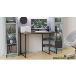 Комп'ютерний стіл Ferrum-decor Кевін 75x140x60 чорний ДСП Дуб Сонома Трюфель 16мм