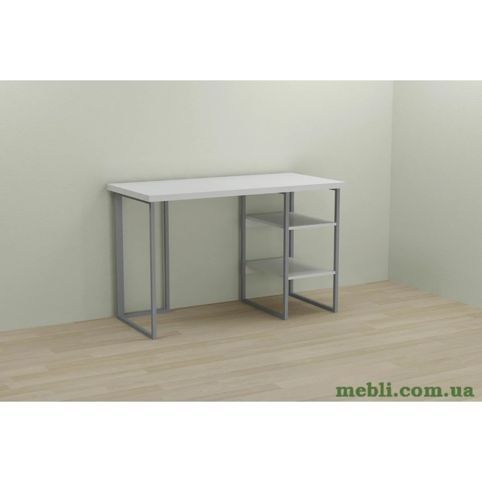 Комп'ютерний стіл Ferrum-decor Кевін 75x140x70 сірий ДСП Білий 32мм