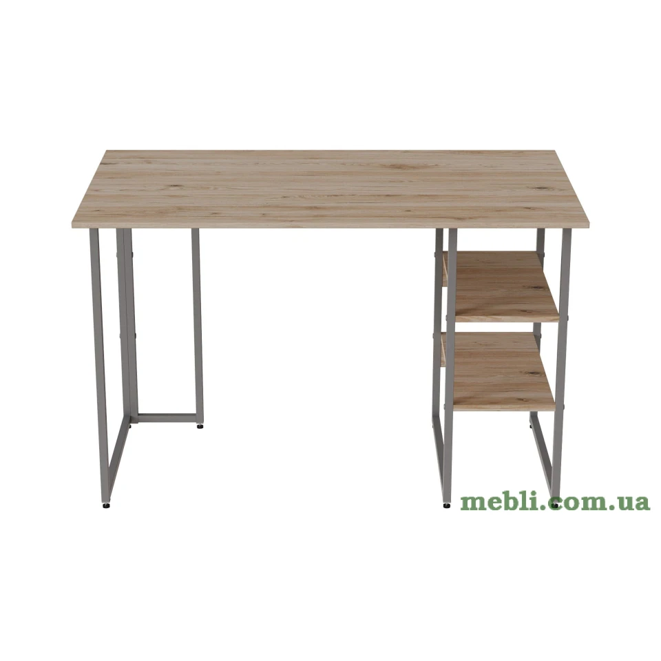 Комп'ютерний стіл Ferrum-decor Кевін 75x140x70 сірий ДСП Дуб Артізан 16мм