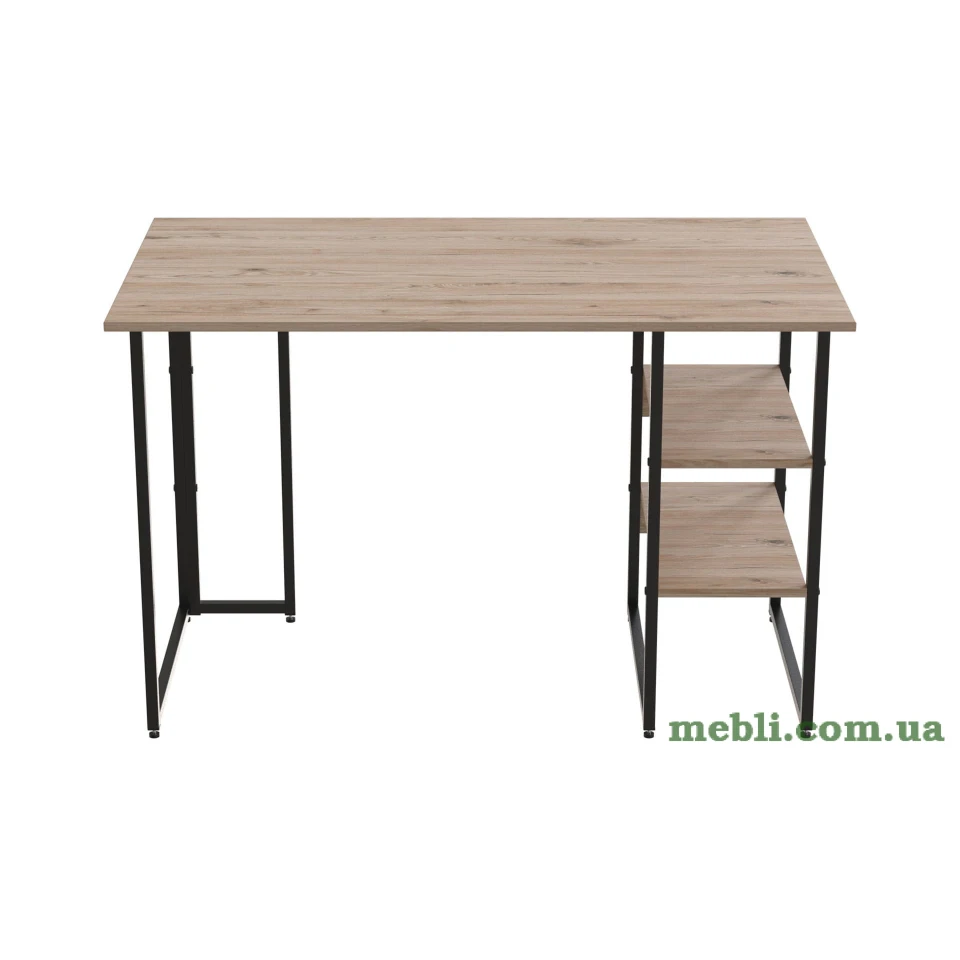 Комп'ютерний стіл Ferrum-decor Кевін 75x140x70 чорний ДСП Дуб Артизан 32мм