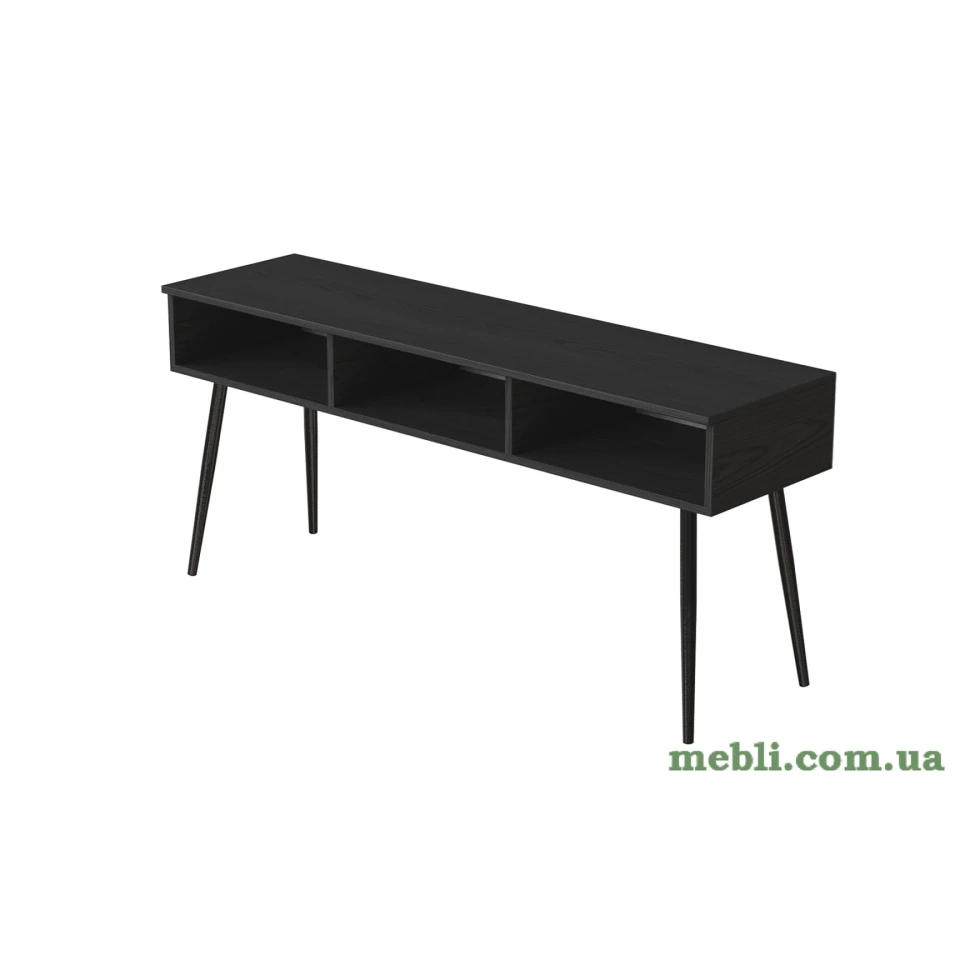 Тумба під телевізор Кентуккі Ferrum-decor 45x139x38 Чорний метал ДСП Сосна Кембра