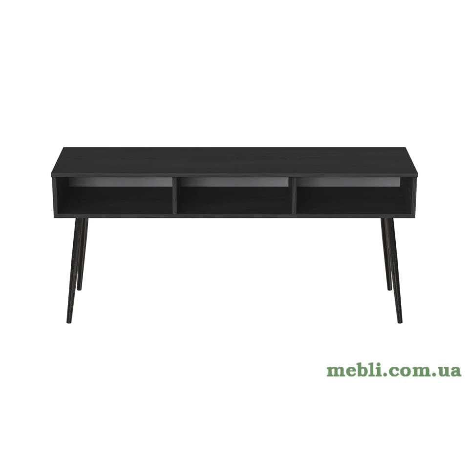 Тумба під телевізор Кентуккі Ferrum-decor 45x139x38 Чорний метал ДСП Сосна Кембра