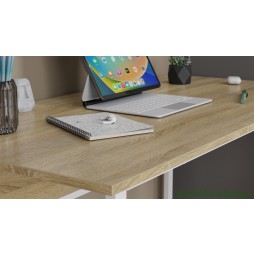 Комп'ютерний стіл Ferrum-decor Коді 75x100x60 білий ДСП Дуб Сонома 16мм