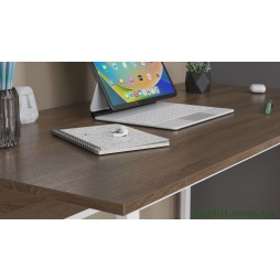 Комп'ютерний стіл Ferrum-decor Коді 75x100x60 білий ДСП Дуб Сонома Труфель 16мм