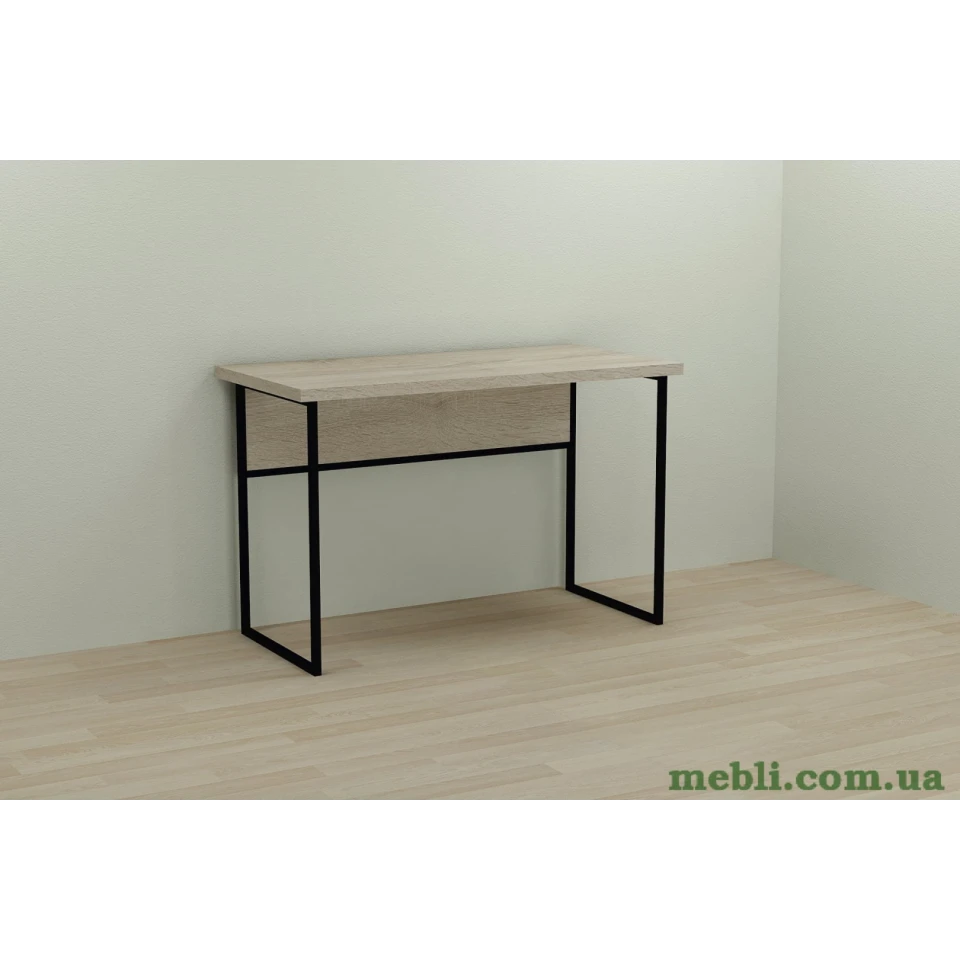 Комп'ютерний стіл Ferrum-decor Коді 75x100x70 чорний ДСП Дуб Сонома 32мм