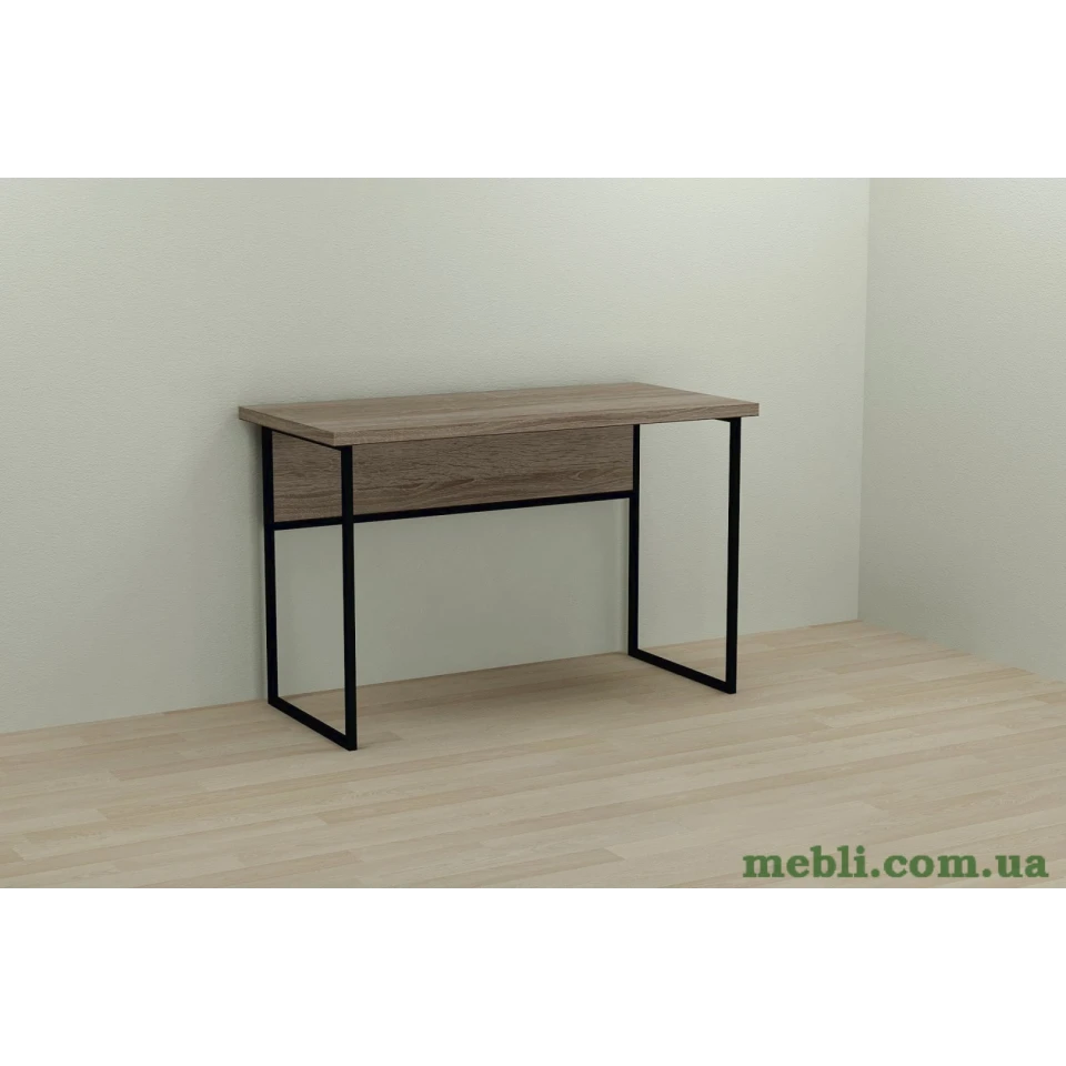 Комп'ютерний стіл Ferrum-decor Коді 75x100x70 чорний ДСП Дуб Сонома Трюфель 32мм
