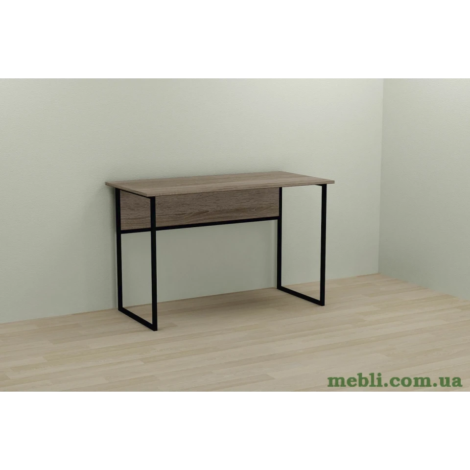 Комп'ютерний стіл Ferrum-decor Коді 75x120x60 чорний ДСП Дуб Сонома Труфель 16мм