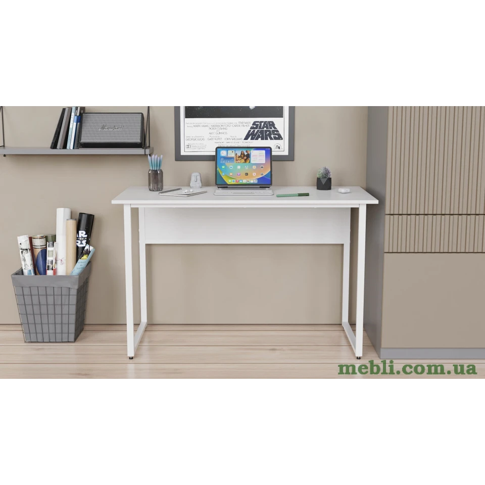 Комп'ютерний стіл Ferrum-decor Коді 75x120x70 білий ДСП Білий 16мм