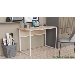 Комп'ютерний стіл Ferrum-decor Коді 75x120x70 білий ДСП Дуб Артізан 16мм