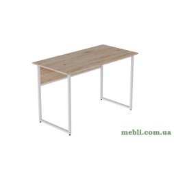 Комп'ютерний стіл Ferrum-decor Коді 75x120x70 білий ДСП Дуб Артізан 32мм