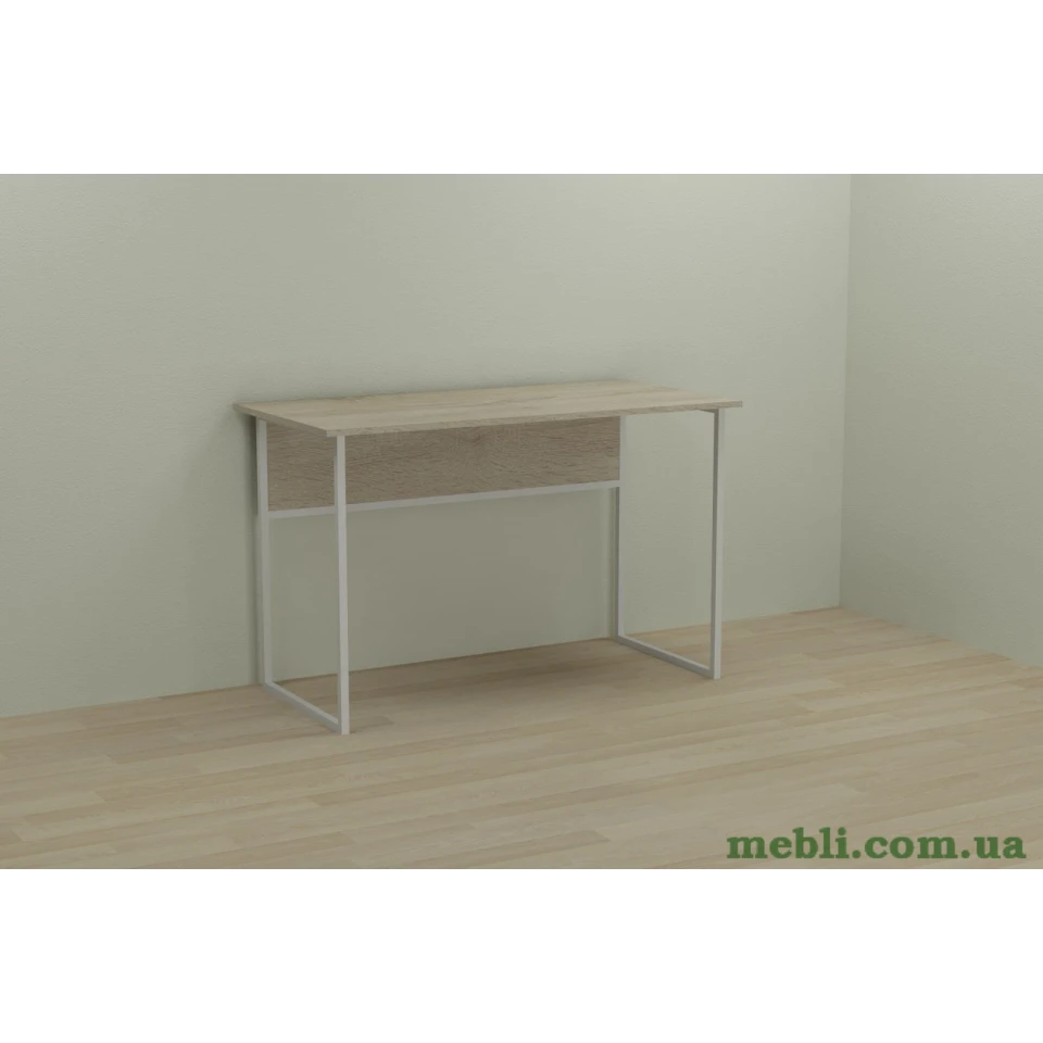 Комп'ютерний стіл Ferrum-decor Коді 75x140x60 білий ДСП Дуб Сонома 16мм