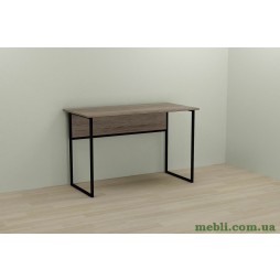 Комп'ютерний стіл Ferrum-decor Коді 75x140x60 чорний ДСП Дуб Сонома Труфель 16мм