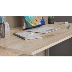 Комп'ютерний стіл Ferrum-decor Коді 75x140x70 сірий ДСП Дуб Артізан 16мм