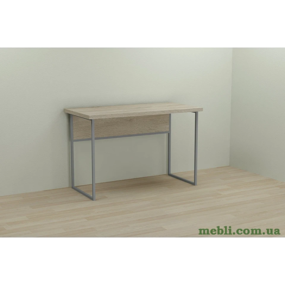 Комп'ютерний стіл Ferrum-decor Коді 75x140x70 сірий ДСП Дуб Сонома 32мм