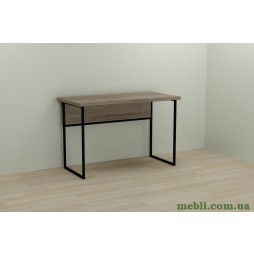 Комп'ютерний стіл Ferrum-decor Коді 75x140x70 чорний ДСП Дуб Сонома Трюфель 32мм