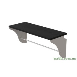 Полиця настінна Ferrum-decor Комфі 260x500x240 метал Білий ДСП Венге