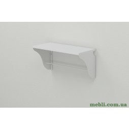 Полиця настінна Ferrum-decor Комфі 260x600x240 метал Білий ДСП Білий