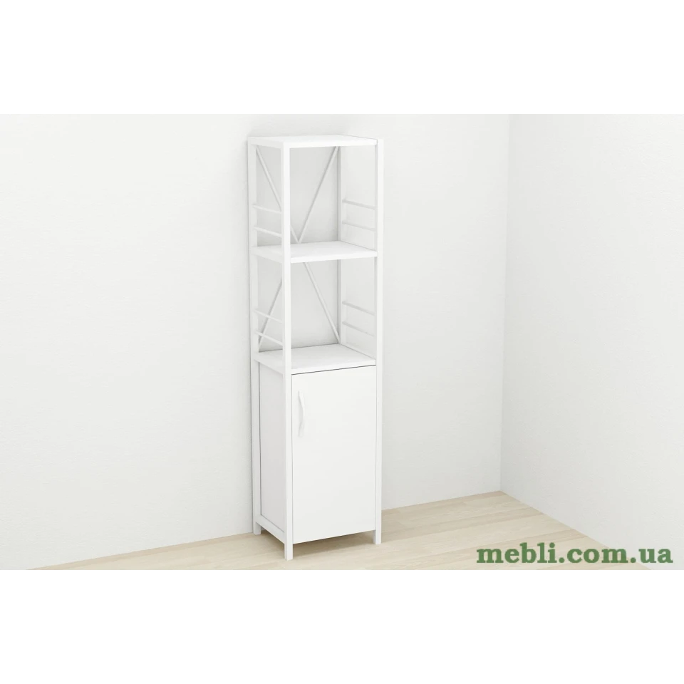 Етажерка 3/34 Ferrum-decor Серії Конект з тумбою 144x34x28 Білий ДСП