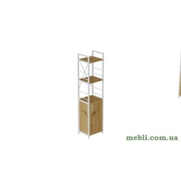 Етажерка 3/34 Ferrum-decor Серії Конект з тумбою 144x34x28 Білий ДСП Артизан