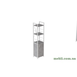 Етажерка 3/34 Ferrum-decor Серії Конект із тумбою 144x34x28 Білий ДСП Бетон