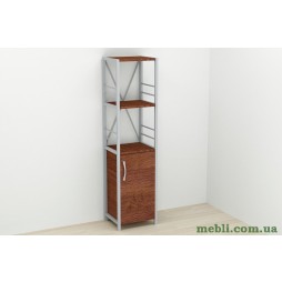 Етажерка 3/34 Ferrum-decor Серії Конект із тумбою 144x34x28 Сірий ДСП Венге