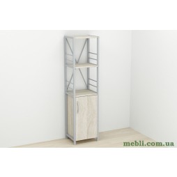 Етажерка 3/34 Ferrum-decor Серії Конект із тумбою 144x34x28 Сірий ДСП Сонома