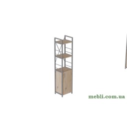 Етажерка 3/34 Серії Конект з тумбою 144x34x28 Сірий ДСП Дуб Сан-Марино