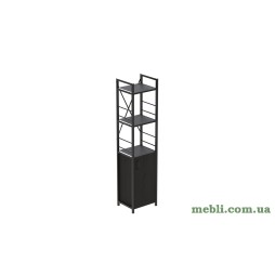 Етажерка 3/34 Серії Конект з тумбою 144x34x28 Чорний ДСП Сосна Кембра