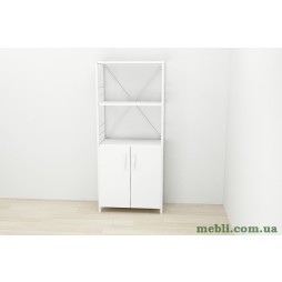 Етажерка 3/60 Ferrum-decor Серії Конект з тумбою 144x60x28 Білий ДСП