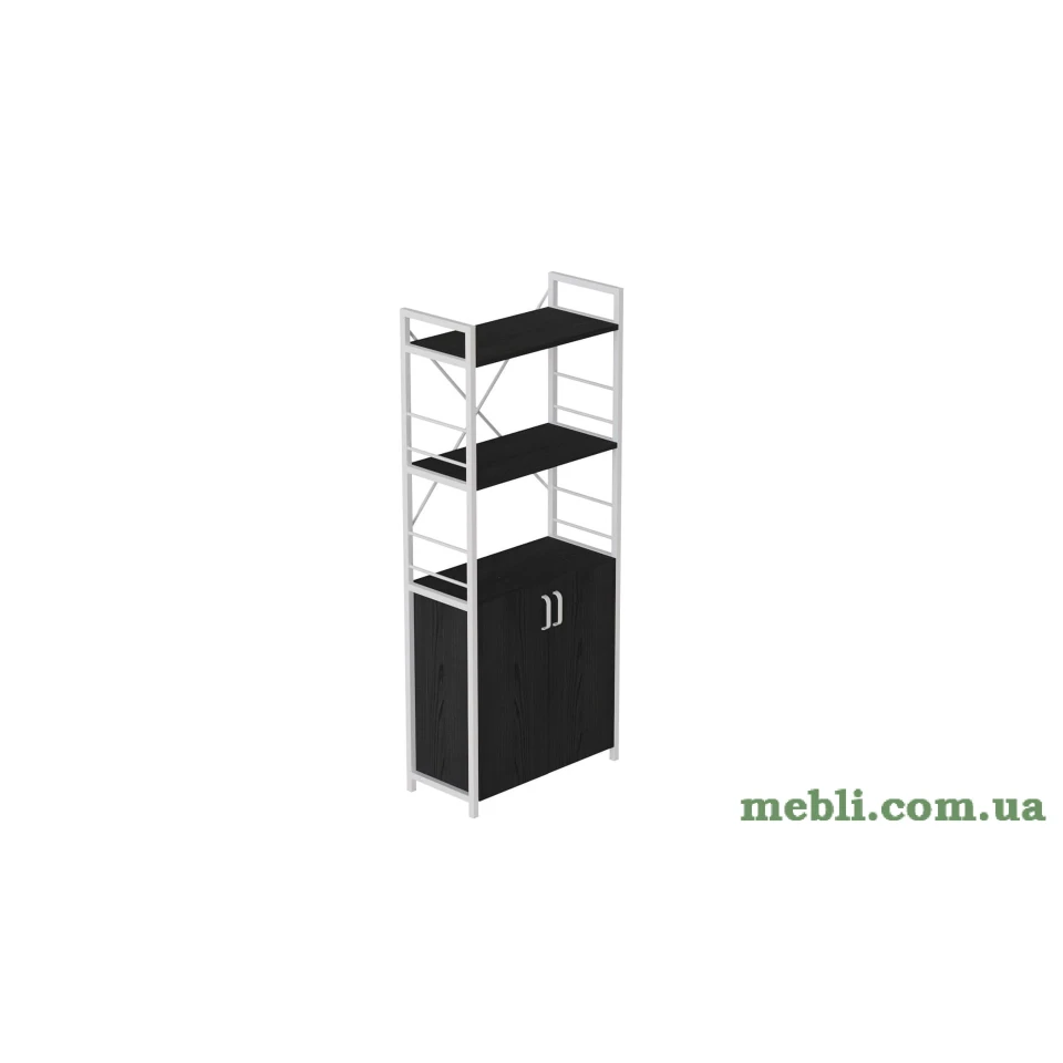 Етажерка 3/60 Ferrum-decor Серії Конект із тумбою 144x60x28 Білий ДСП Артизан