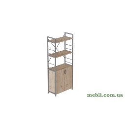 Етажерка 3/60 Серії Конект з тумбою 144x60x28 Сірий ДСП Дуб Сан-Марино
