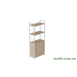 Етажерка 3/60 Серії Конект із тумбою 144x60x28 Білий ДСП Дуб Сан-Марино